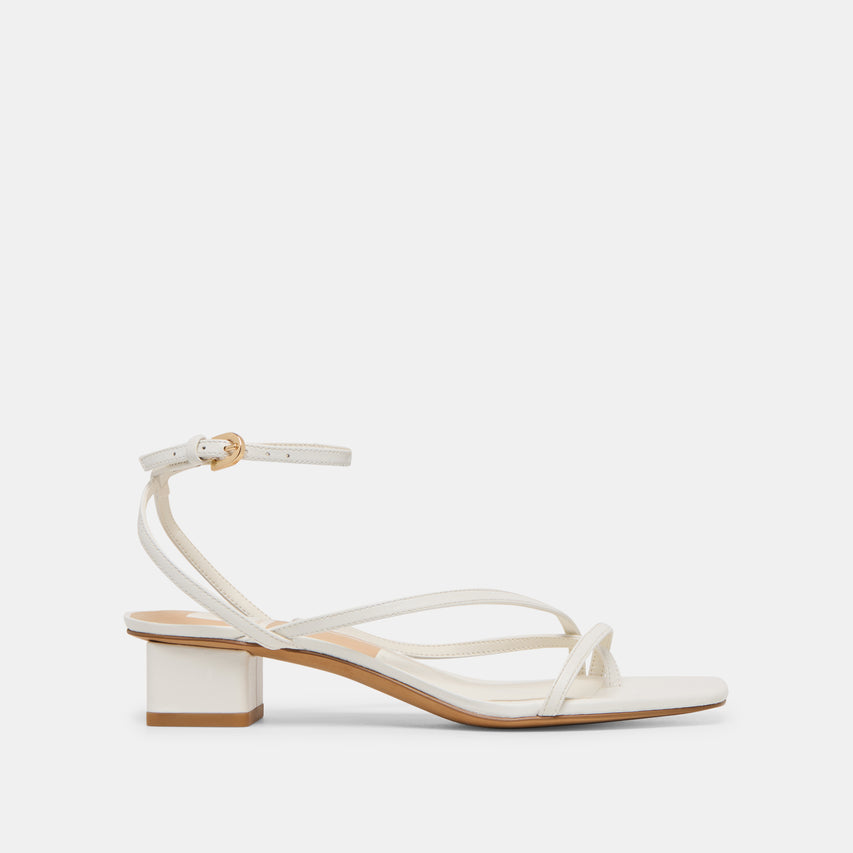 KARLOS SANDALS TRUE WHITE LEATHER