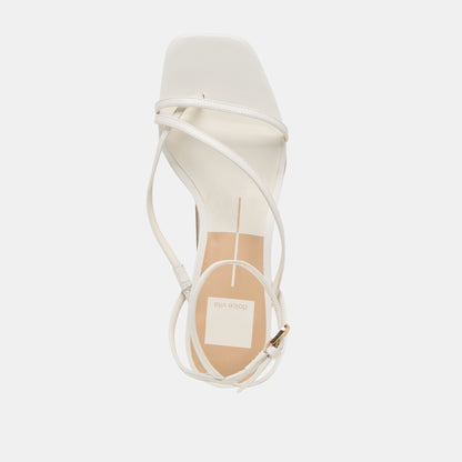 KARLOS SANDALS TRUE WHITE LEATHER