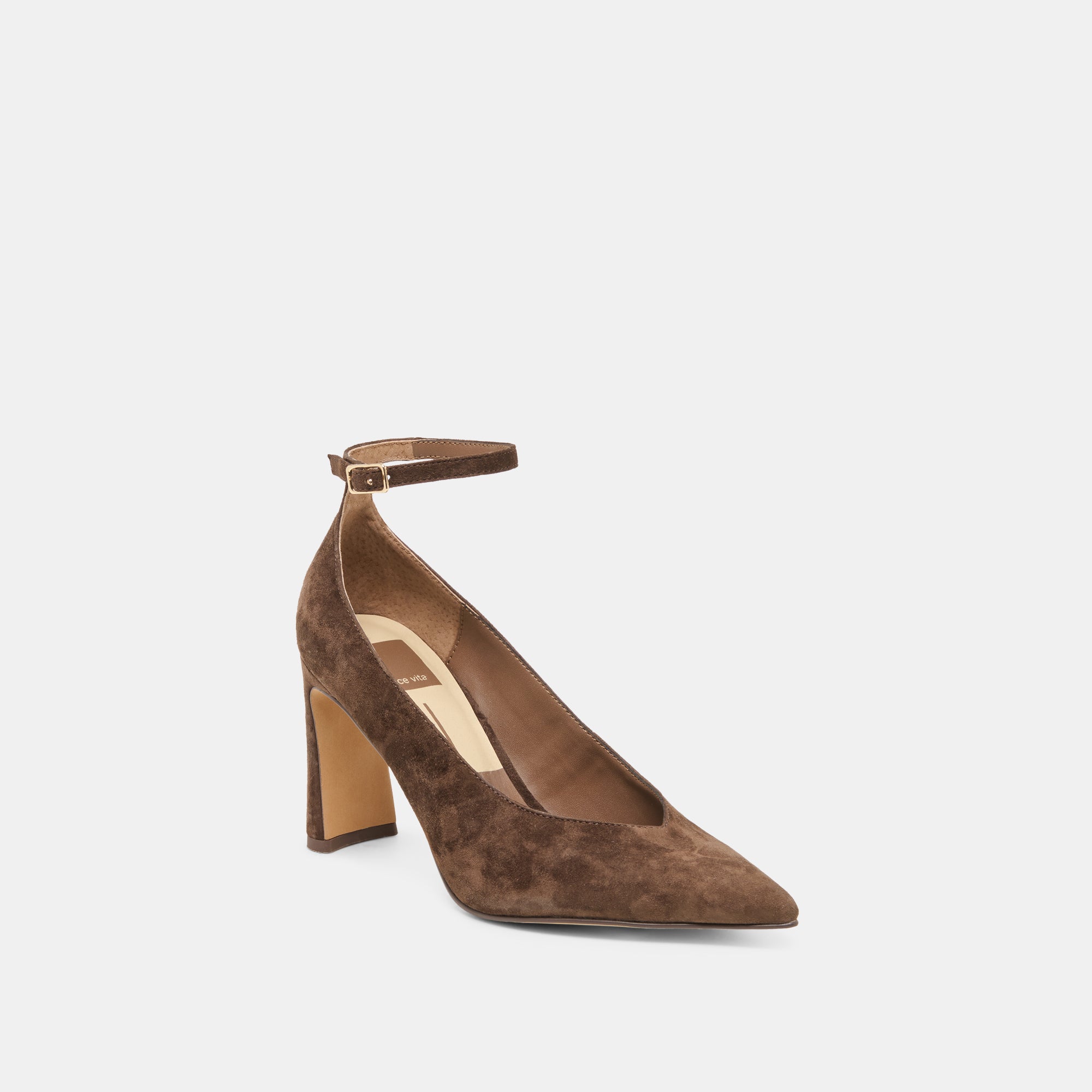KARSIN HEELS DK BROWN SUEDE - view 2