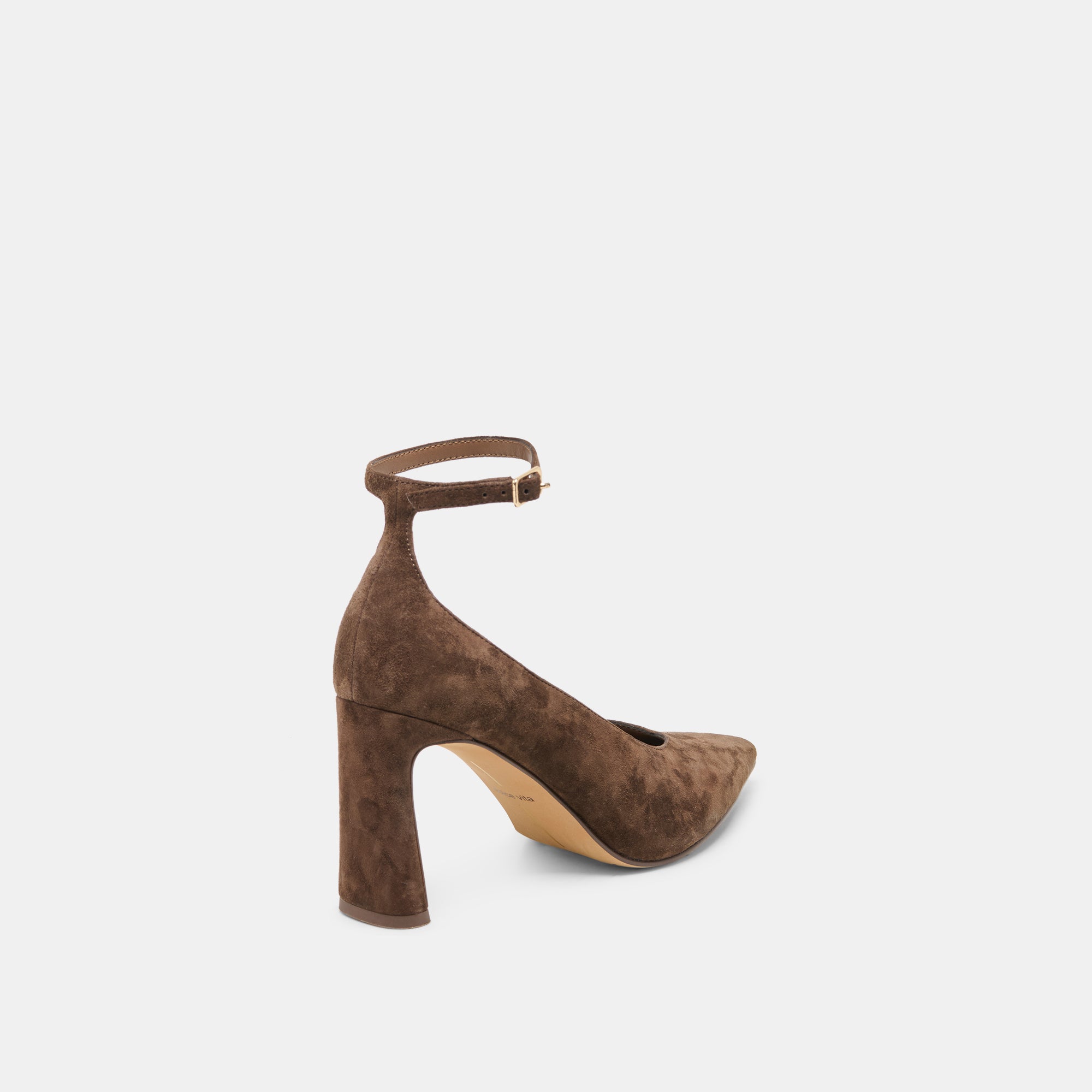 KARSIN HEELS DK BROWN SUEDE - view 3