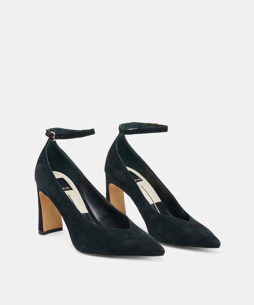 KARSIN HEELS ONYX SUEDE