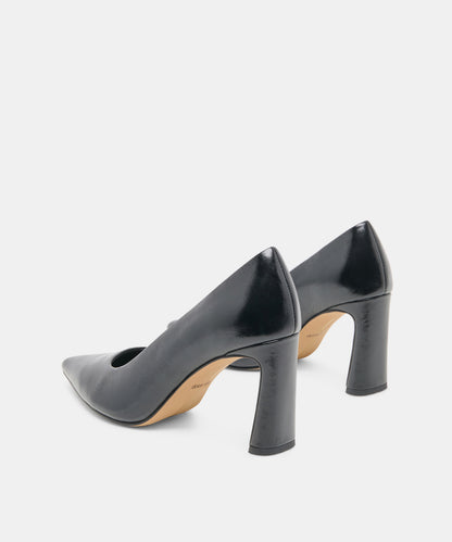 KAYNA HEELS BLACK LEATHER