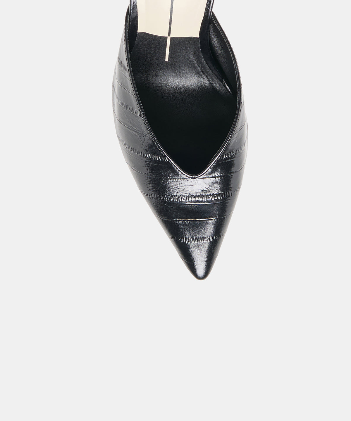 KENTIN HEELS NOIR EMBOSSED LEATHER - view 3