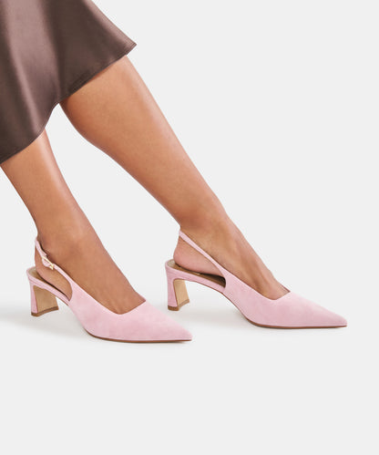 KOKO HEELS PINK SUEDE