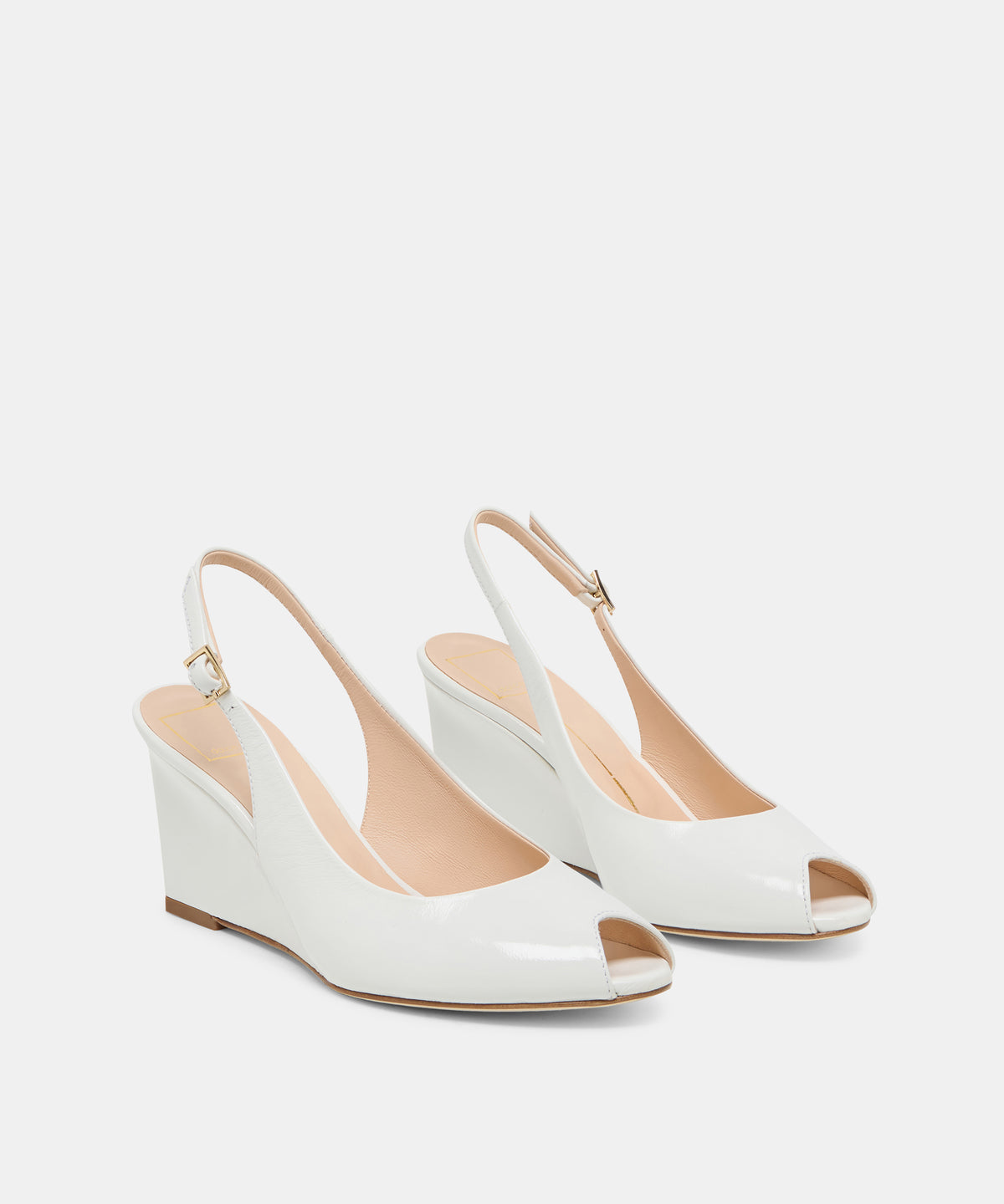 KOLA WEDGES WHITE LEATHER - view 2