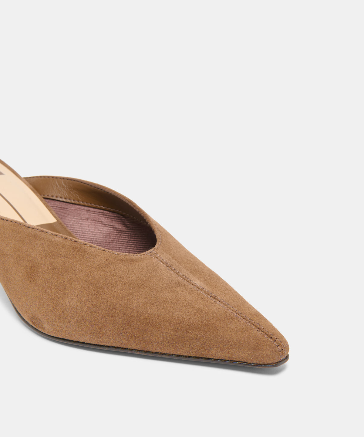 LAVINA MULES COCOA SUEDE - view 5