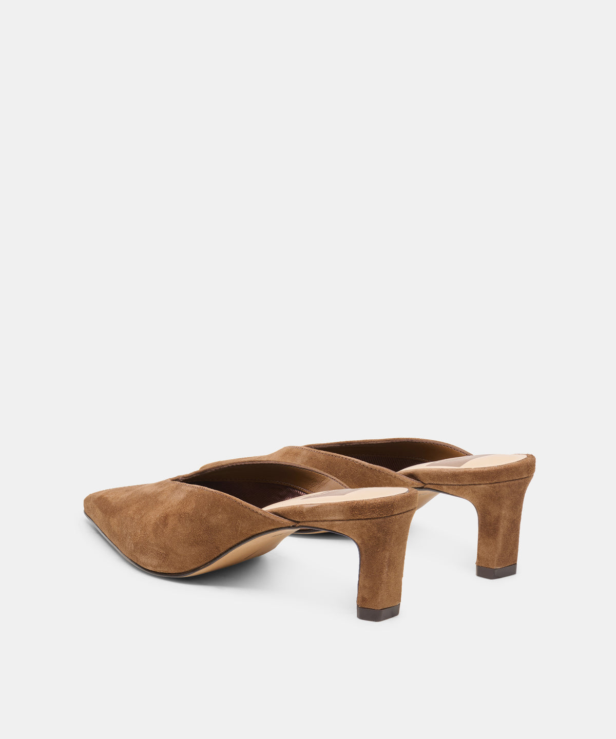 LAVINA MULES COCOA SUEDE - view 4