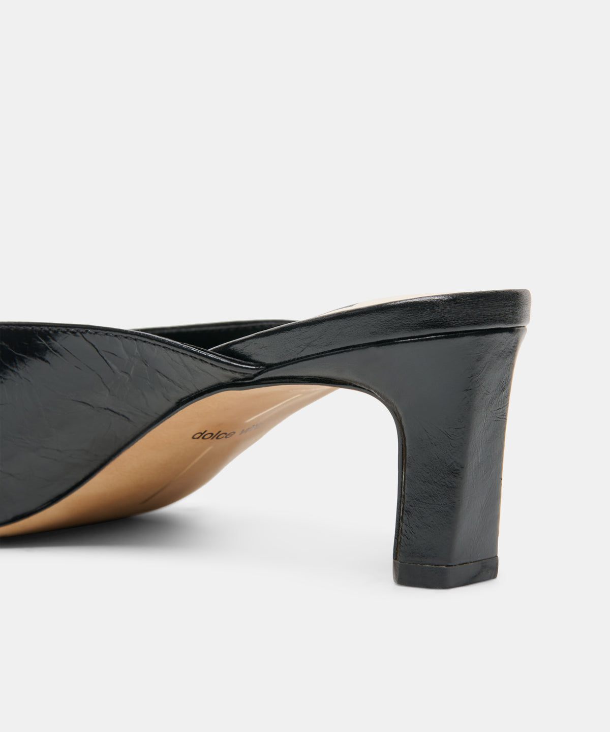 LAVINA MULES MIDNIGHT CRINKLE PATENT - view 5