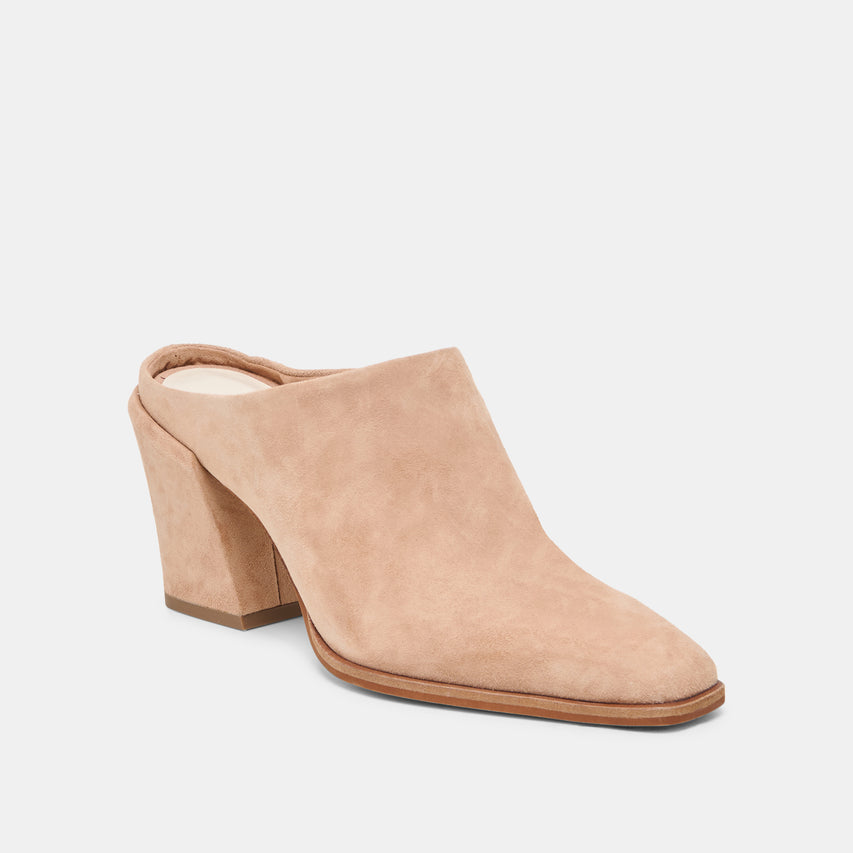 LINDI MULES TOFFEE SUEDE