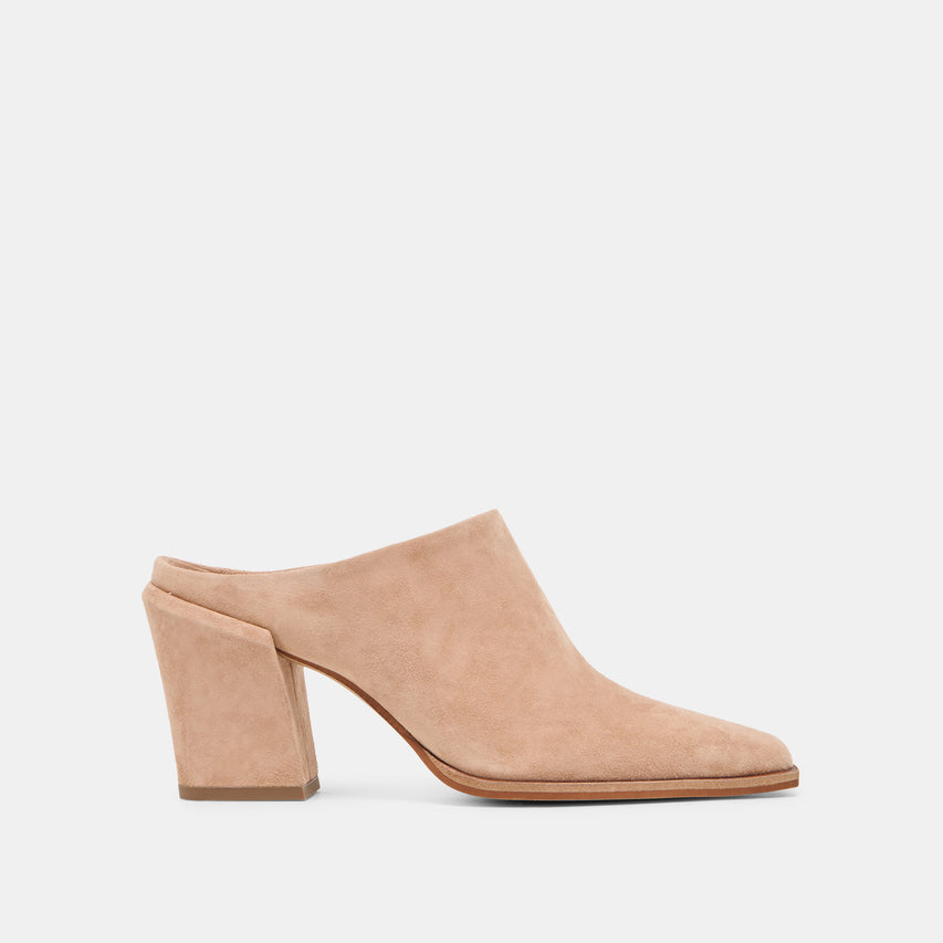 LINDI MULES TOFFEE SUEDE