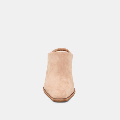 LINDI MULES TOFFEE SUEDE