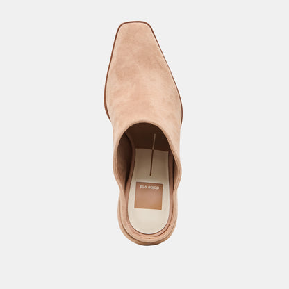 LINDI MULES TOFFEE SUEDE
