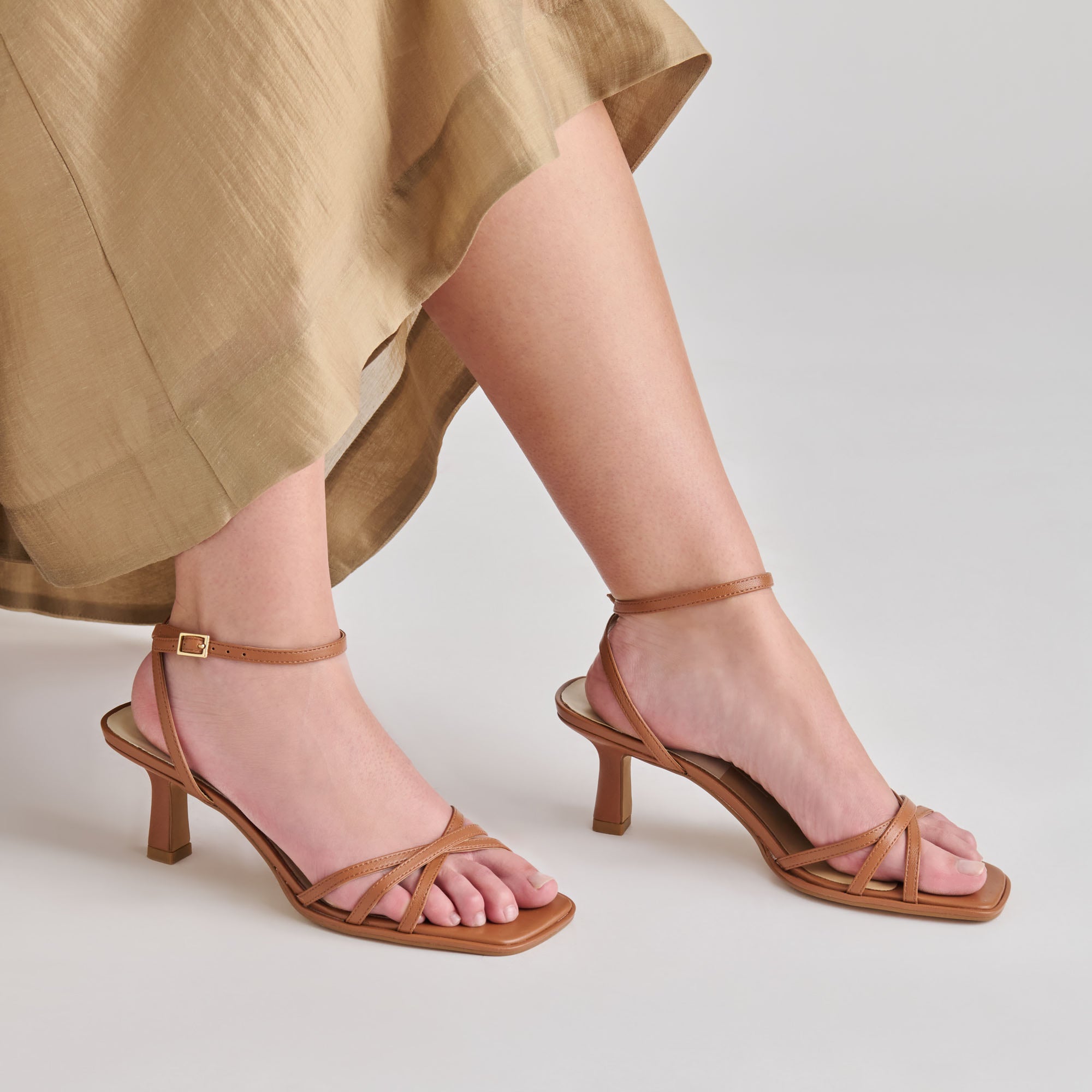 MANJI HEELS SADDLE LEATHER