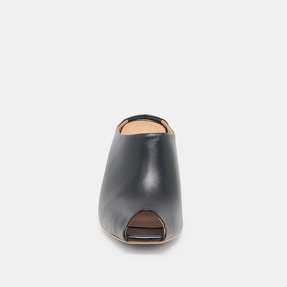 MERY HEELS BLACK LEATHER