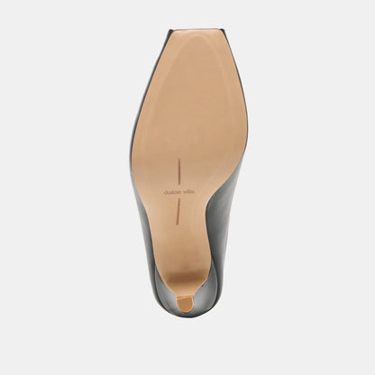 MERY HEELS BLACK LEATHER