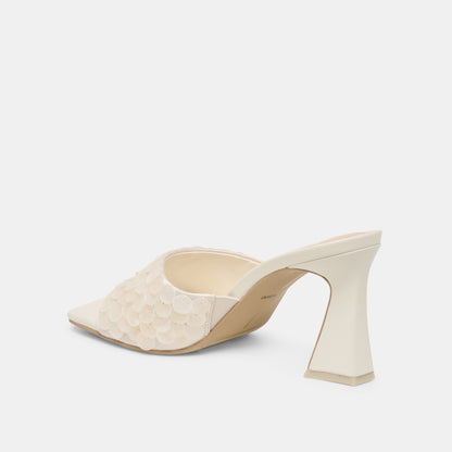 NANDY CONFETTI HEELS IVORY SEQUIN