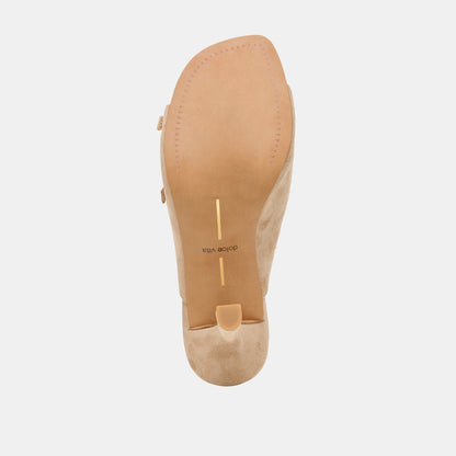 NEKO HEELS CAMEL SUEDE