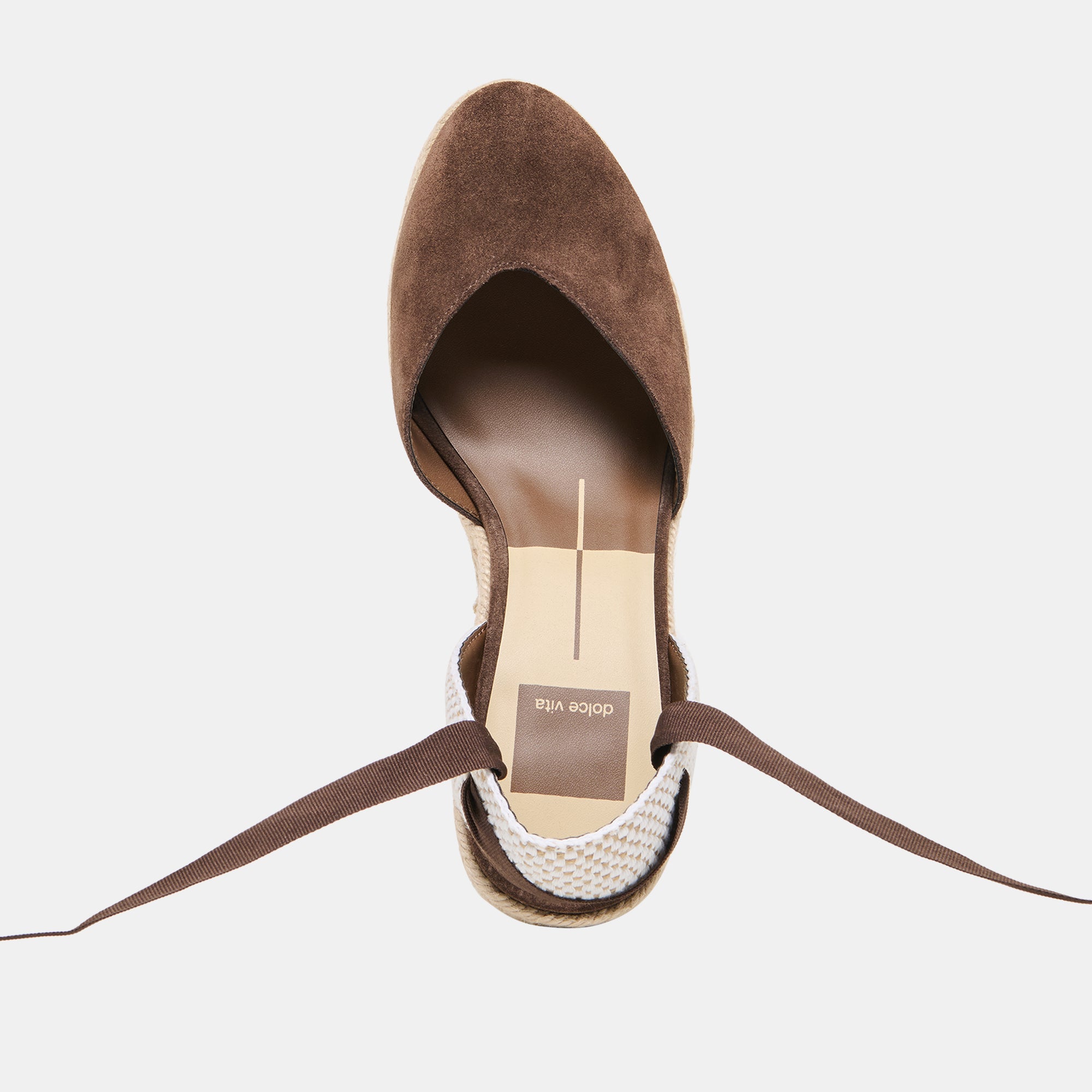 NOURA WEDGES DK BROWN SUEDE - view 9