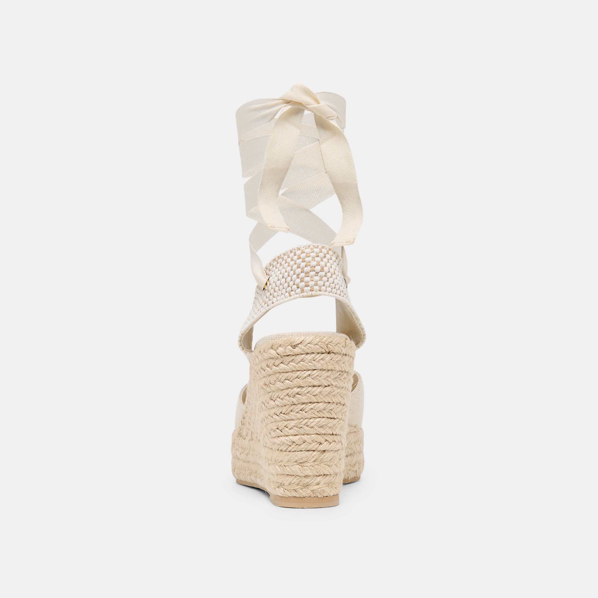NOURA WEDGES ECRU LINEN - view 9