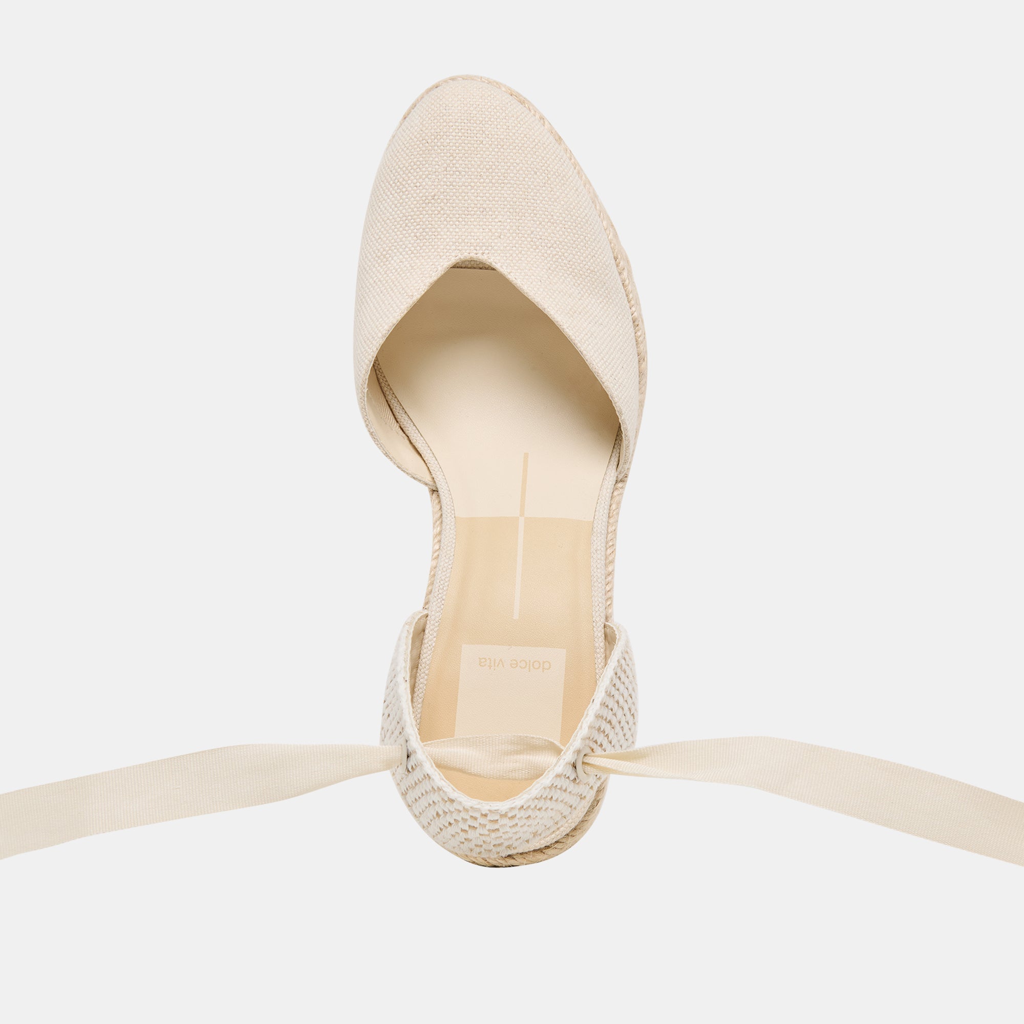 NOURA WEDGES ECRU LINEN - view 10