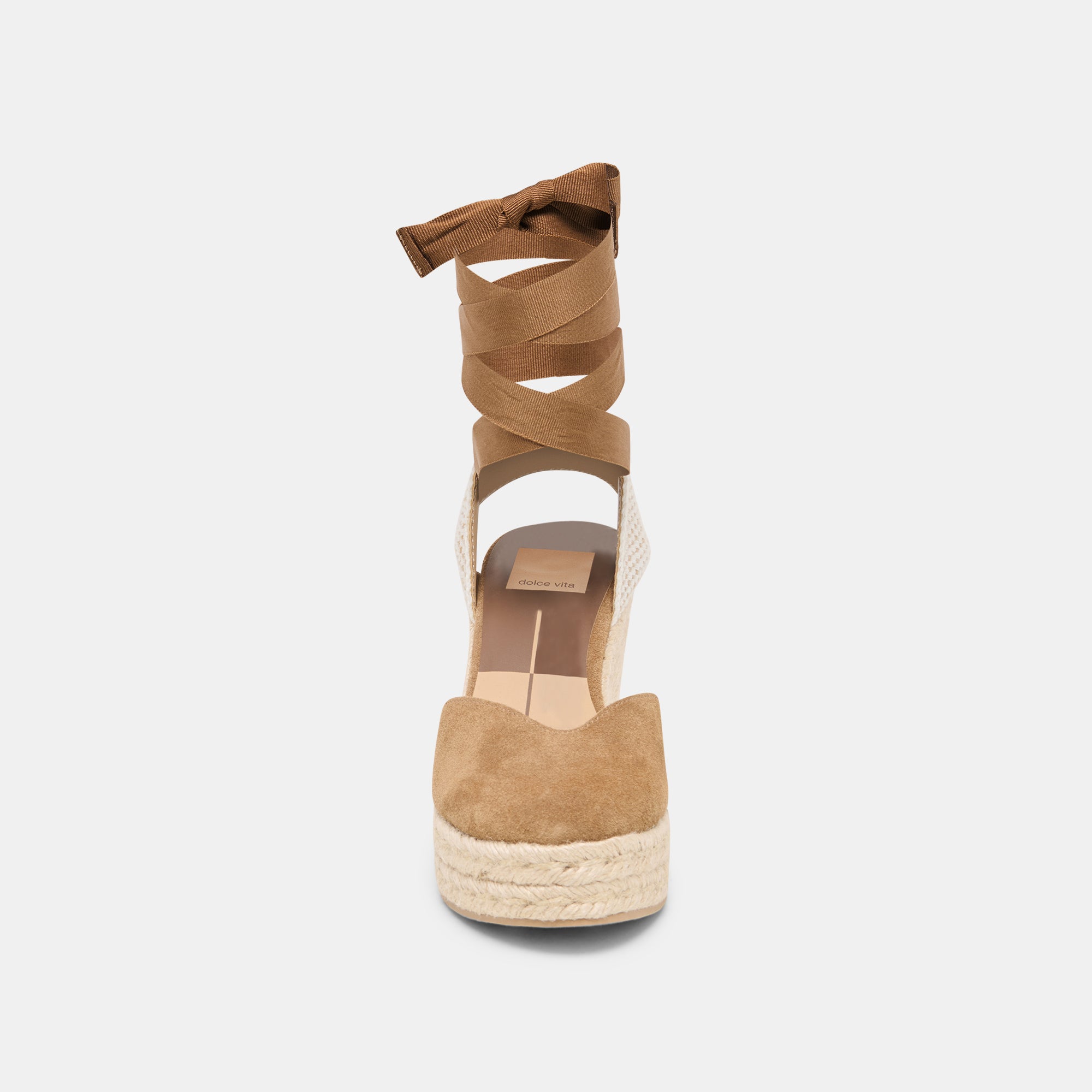 NOURA WEDGES LT BROWN SUEDE - view 10