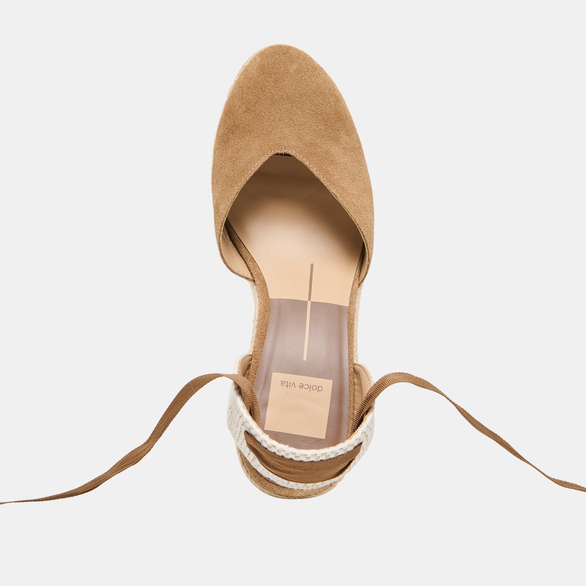 NOURA WEDGES LT BROWN SUEDE - view 12
