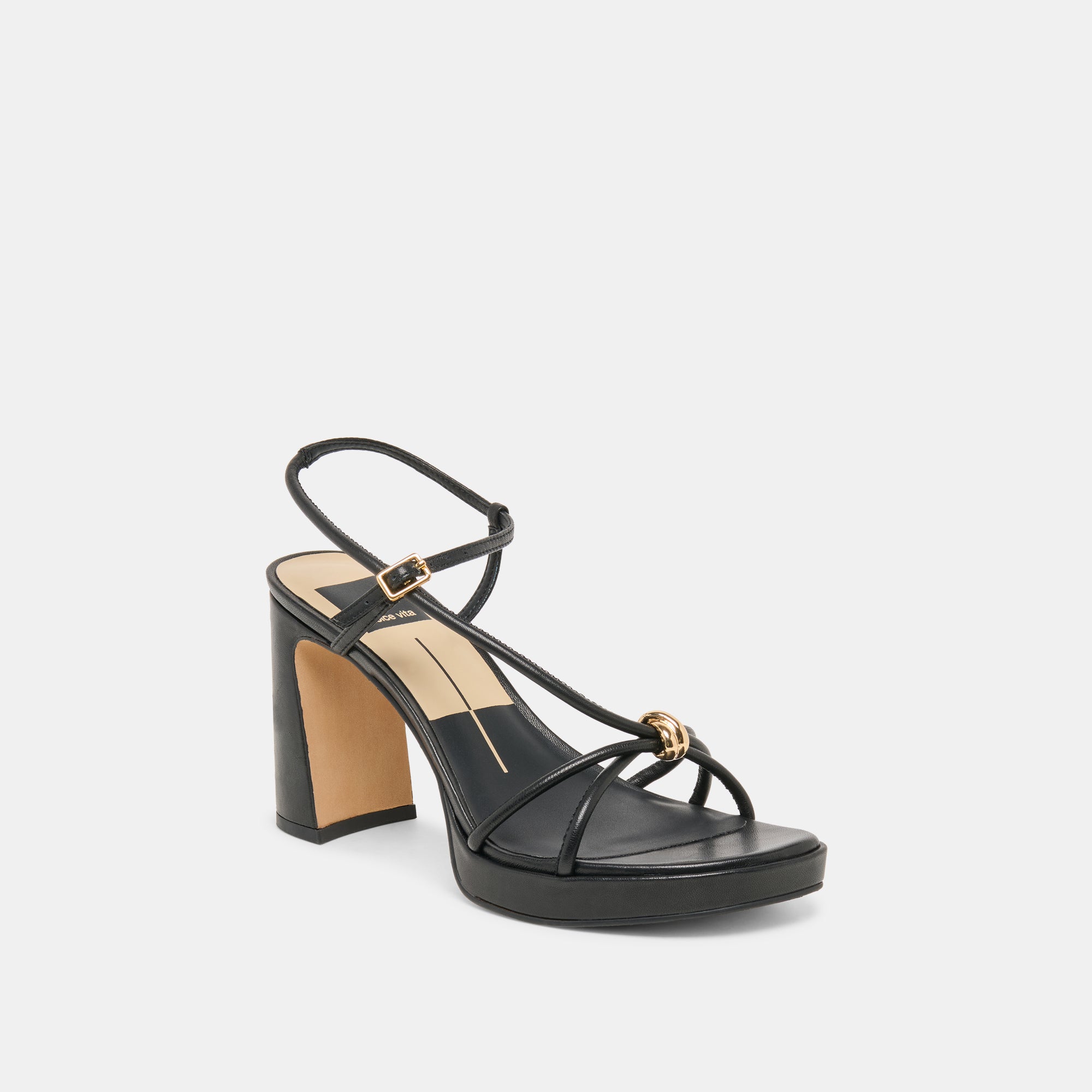 ODETE HEELS BLACK LEATHER - view 2