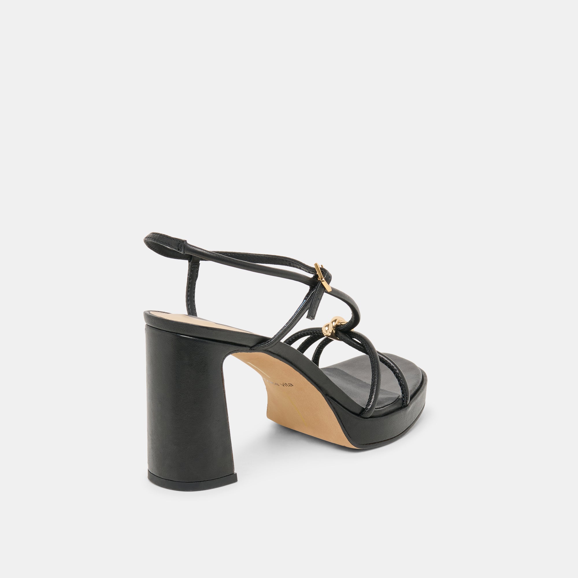 ODETE HEELS BLACK LEATHER - view 3