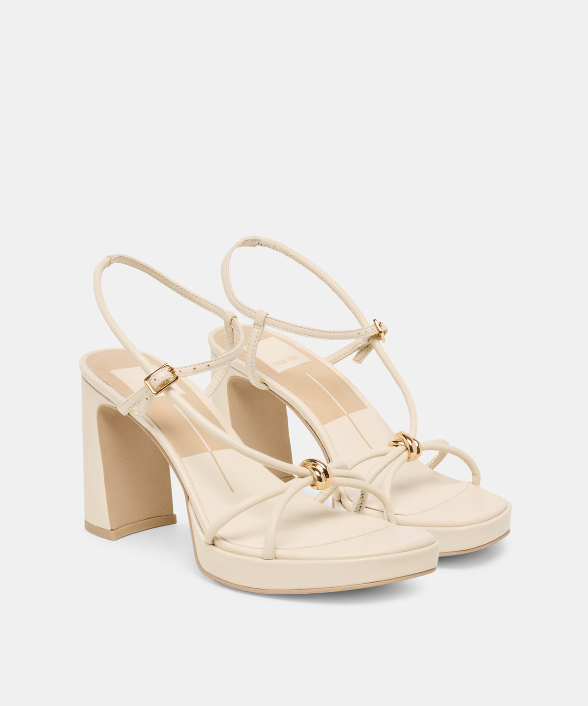 ODETE HEELS CREME LEATHER - view 2