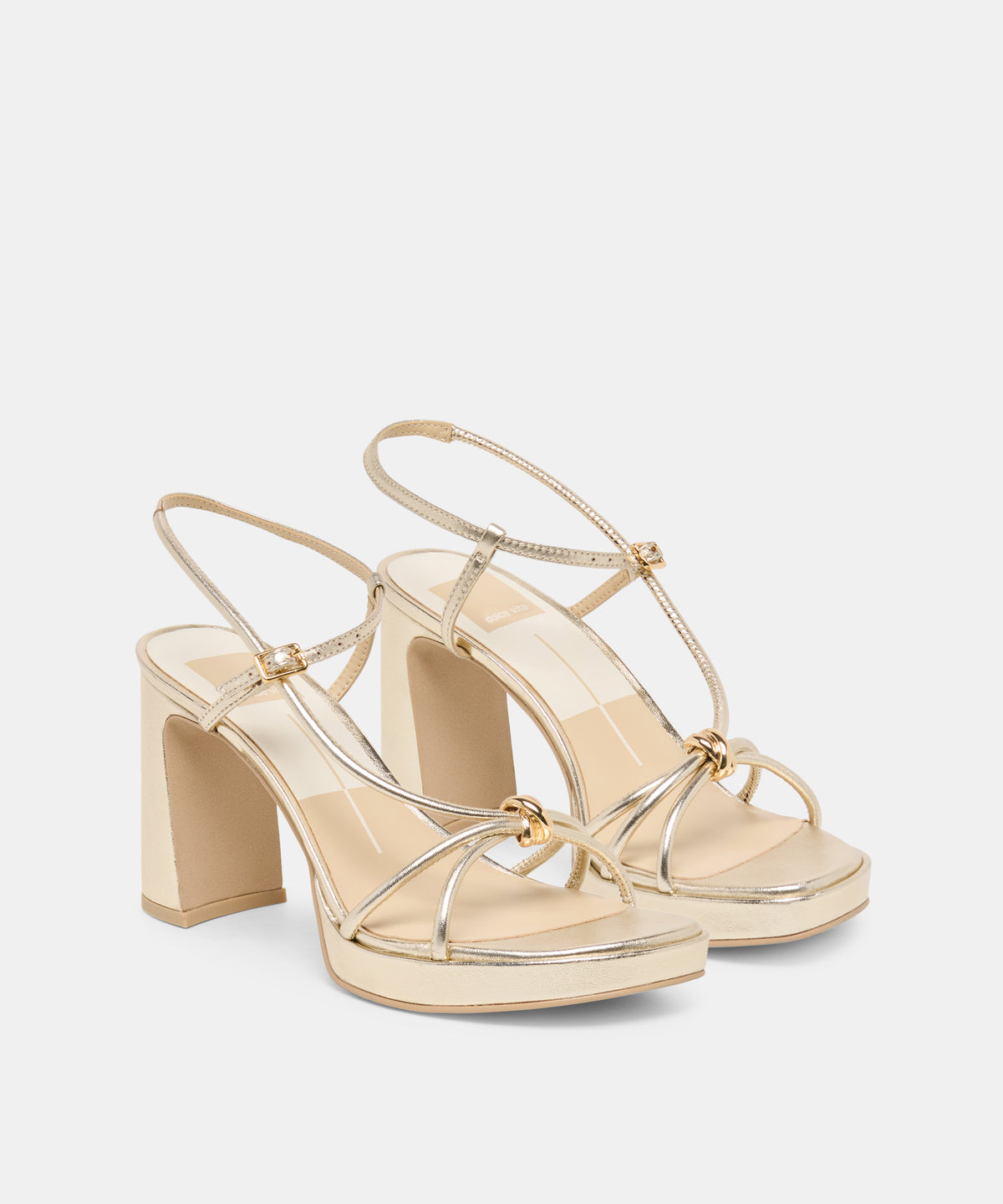 ODETE HEELS GOLD LEATHER - view 2