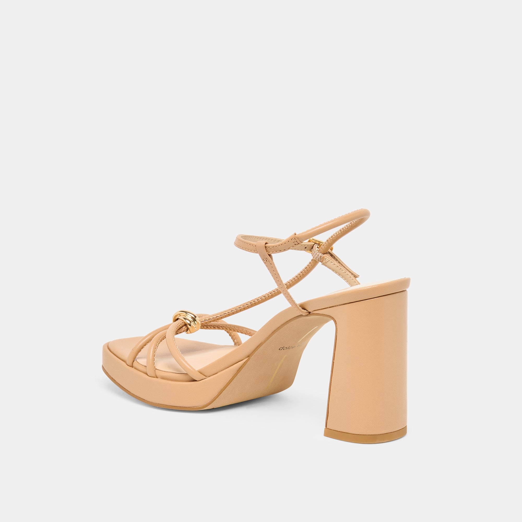 ODETE HEELS LT TAN LEATHER
