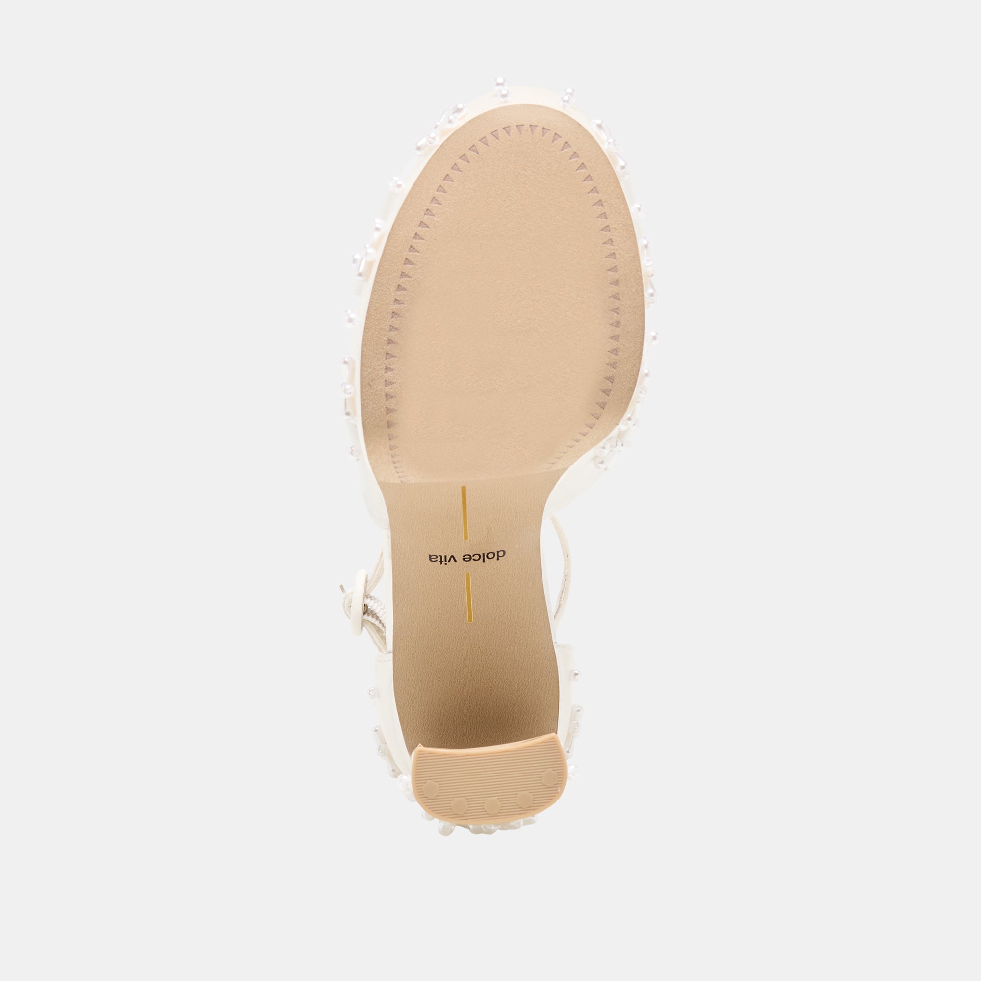 POPPY PEARL HEELS WHITE SATIN - view 9