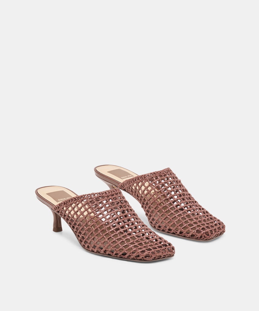 POZEY MULES DK SADDLE RAFFIA