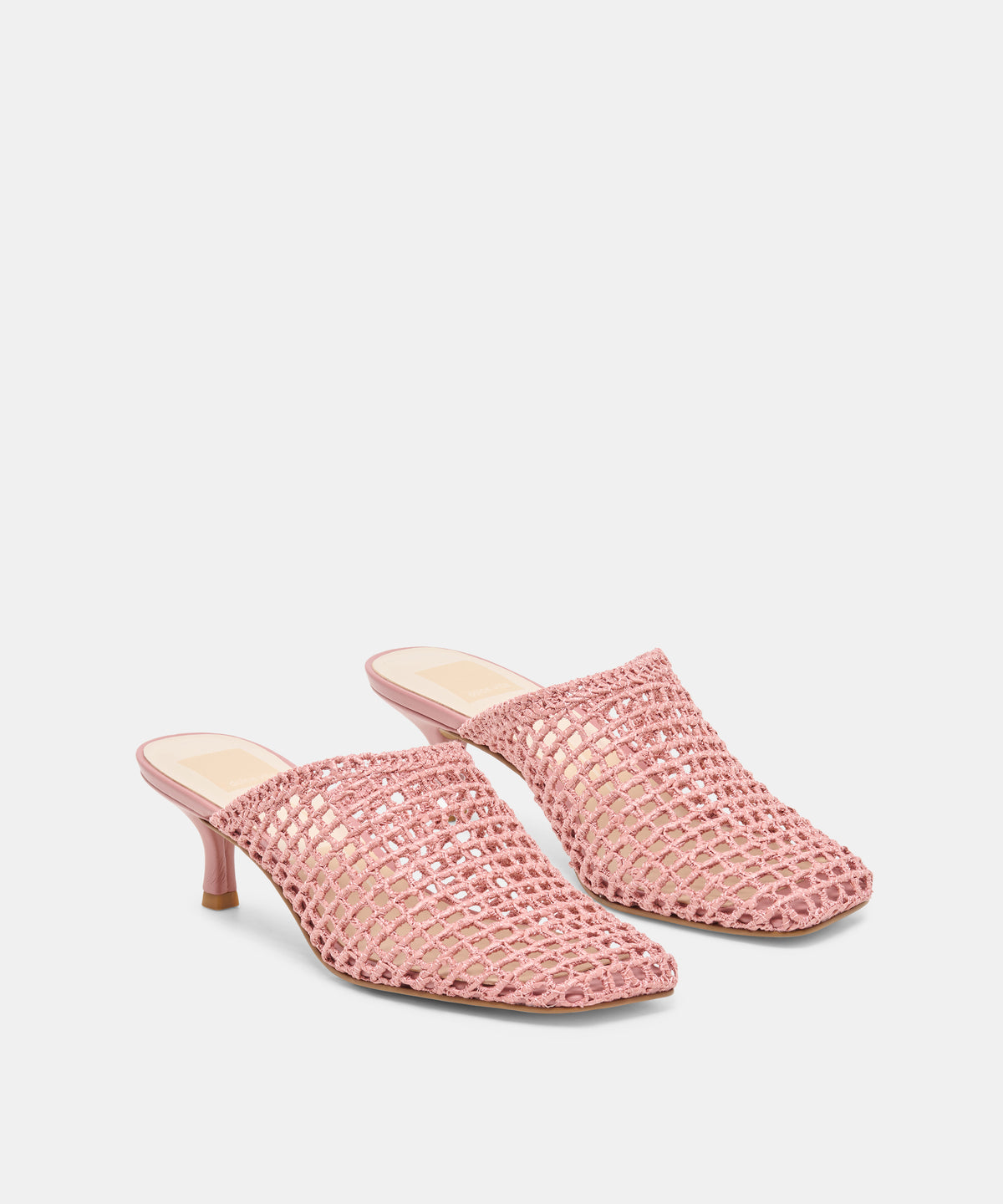 POZEY MULES PINK RAFFIA - view 2