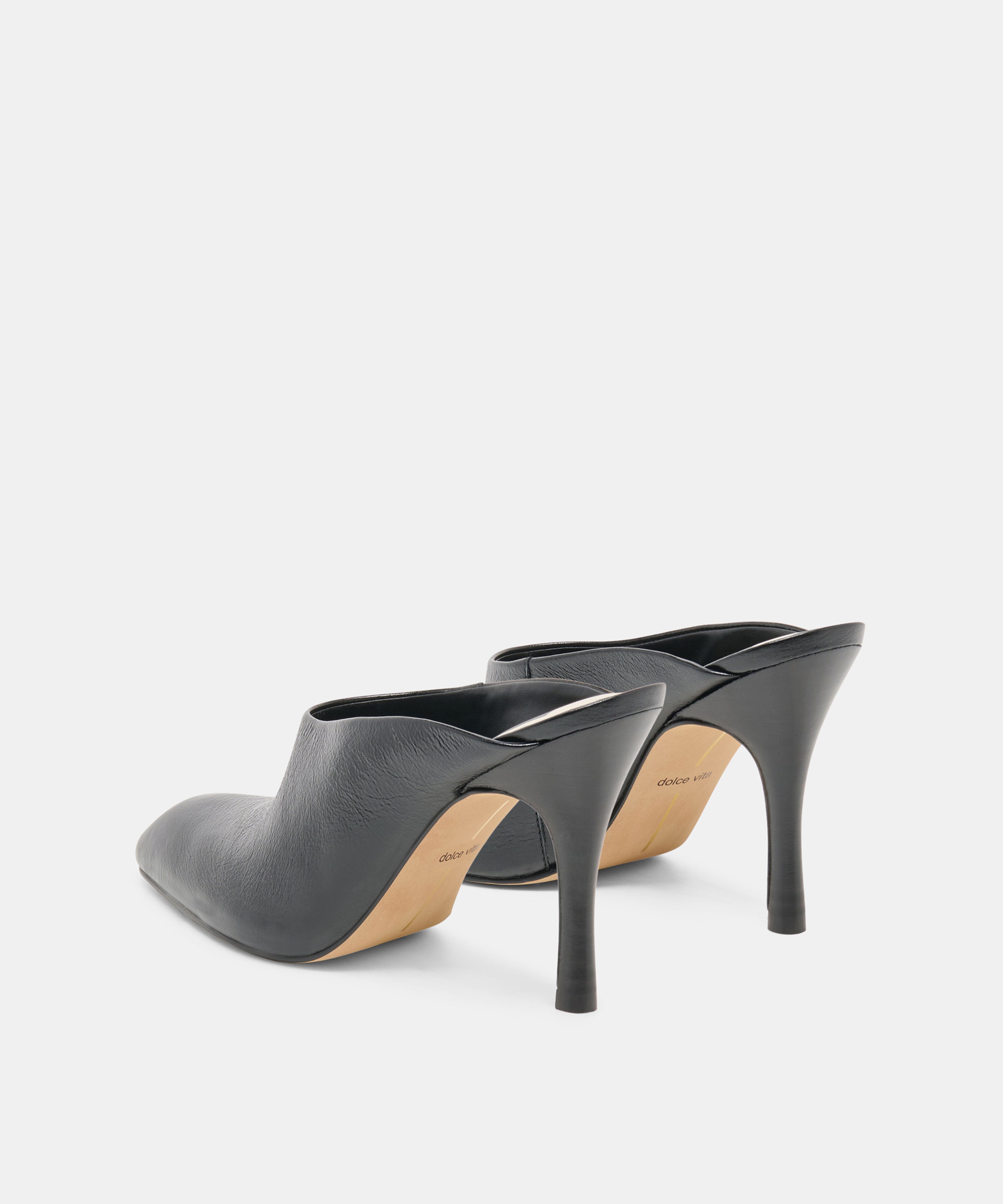 PRYZE MULES BLACK LEATHER - view 4