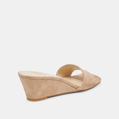 QAILY WEDGES CAMEL SUEDE