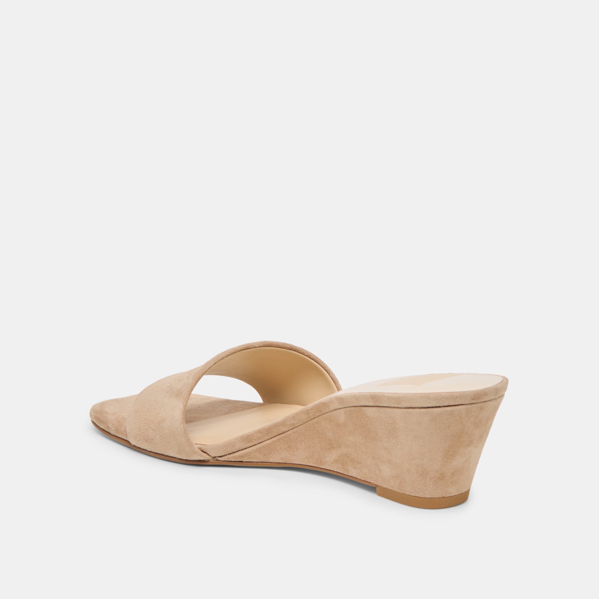 QAILY WIDE WEDGES CAMEL SUEDE