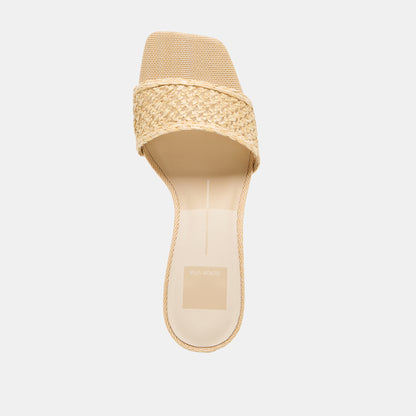 QAILY WEDGES LT NATURAL RAFFIA