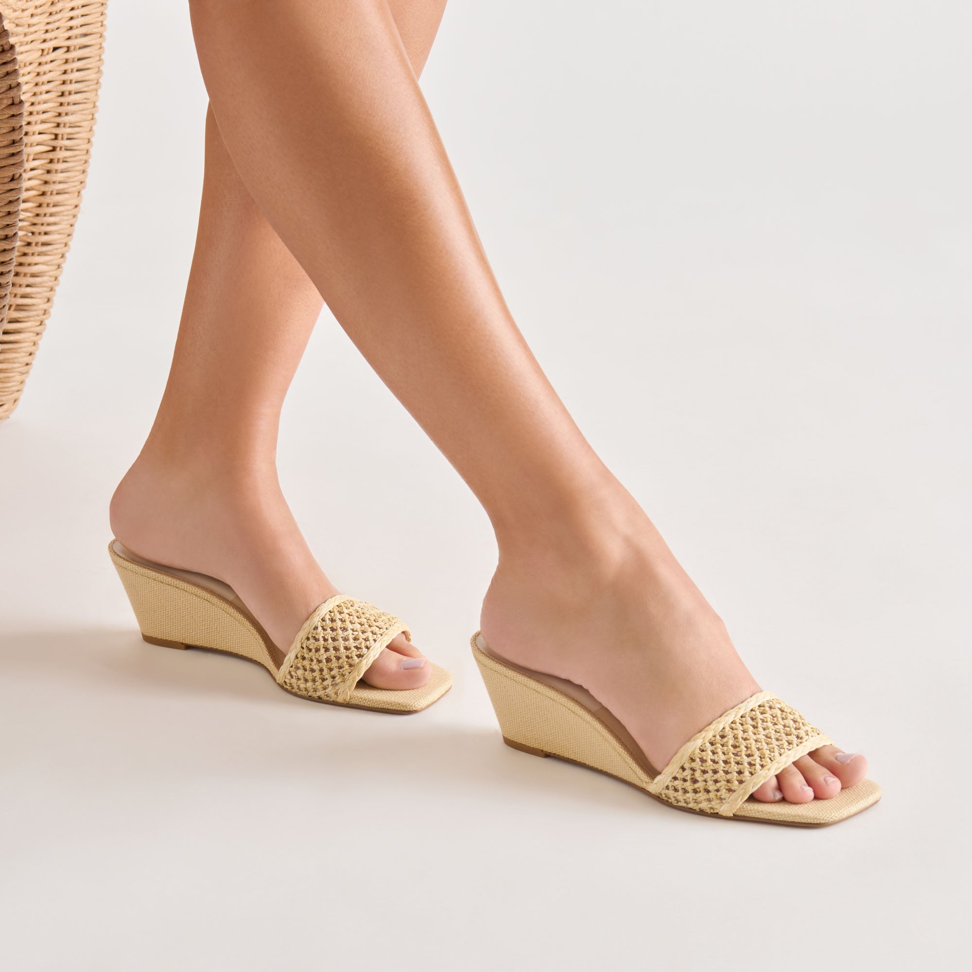 QAILY WEDGES LT NATURAL RAFFIA - view 2