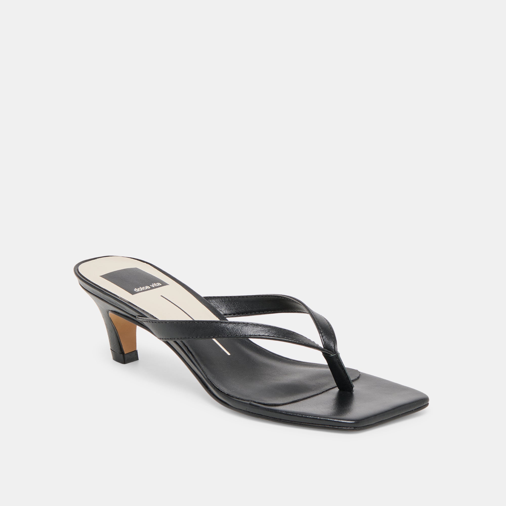 RAMIA HEELS BLACK LEATHER