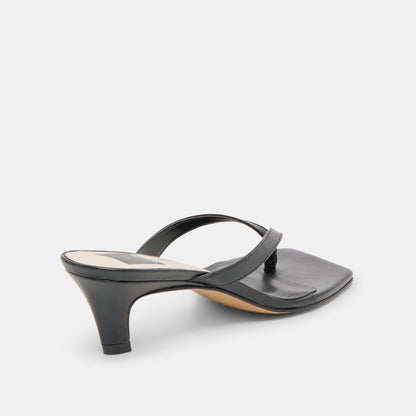 RAMIA HEELS BLACK LEATHER