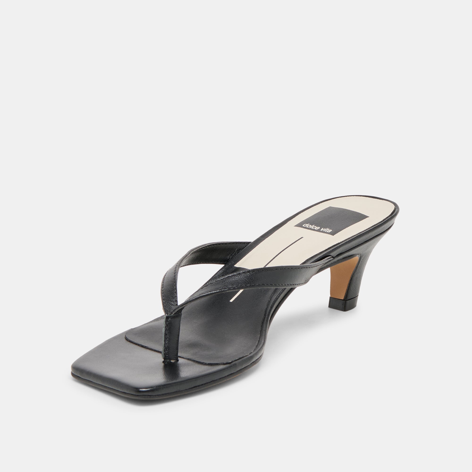 RAMIA HEELS BLACK LEATHER