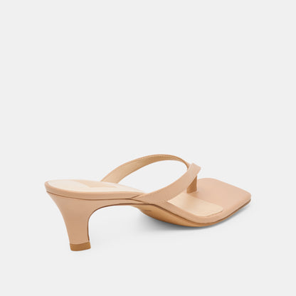 RAMIA HEELS CAFE LEATHER