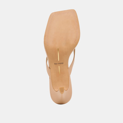 RAMIA HEELS CAFE LEATHER