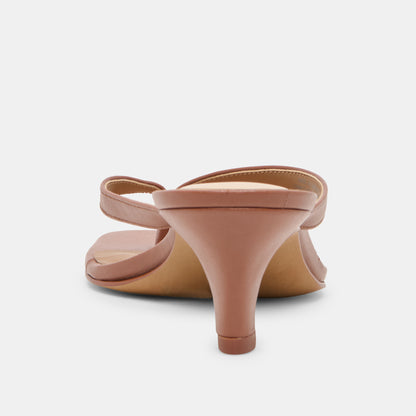 RAMIA HEELS COGNAC LEATHER