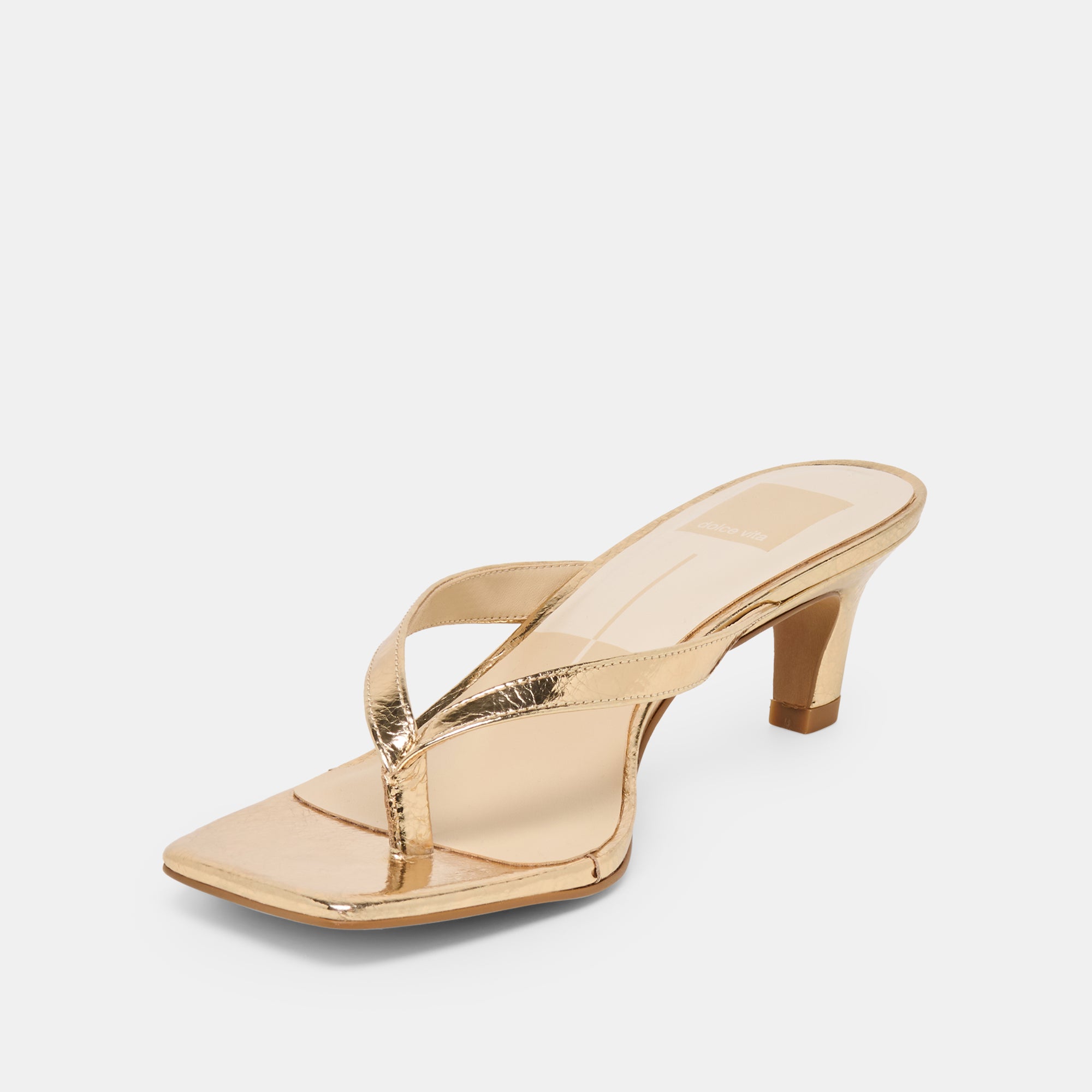 RAMIA HEELS GOLD DISTRESSED LEATHER - view 4