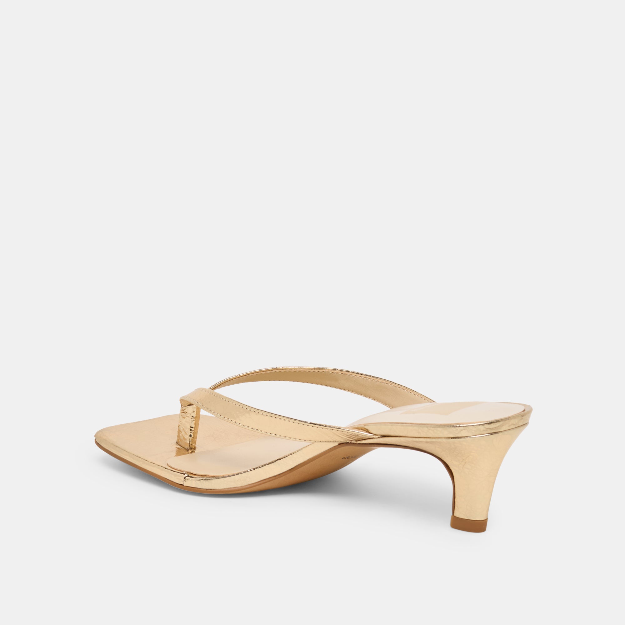 RAMIA HEELS GOLD DISTRESSED LEATHER - view 5