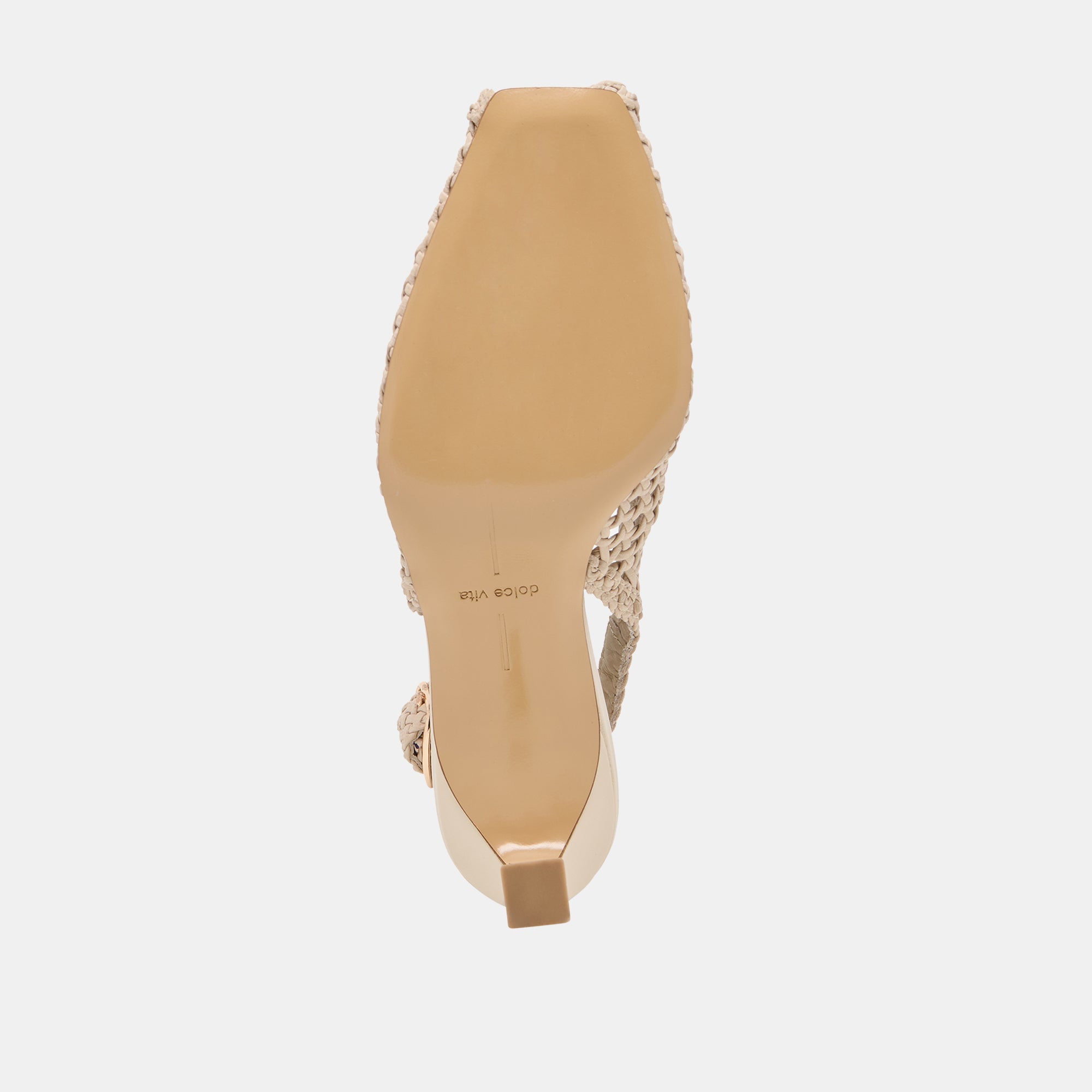 REMLA HEELS BONE WOVEN LEATHER - view 10