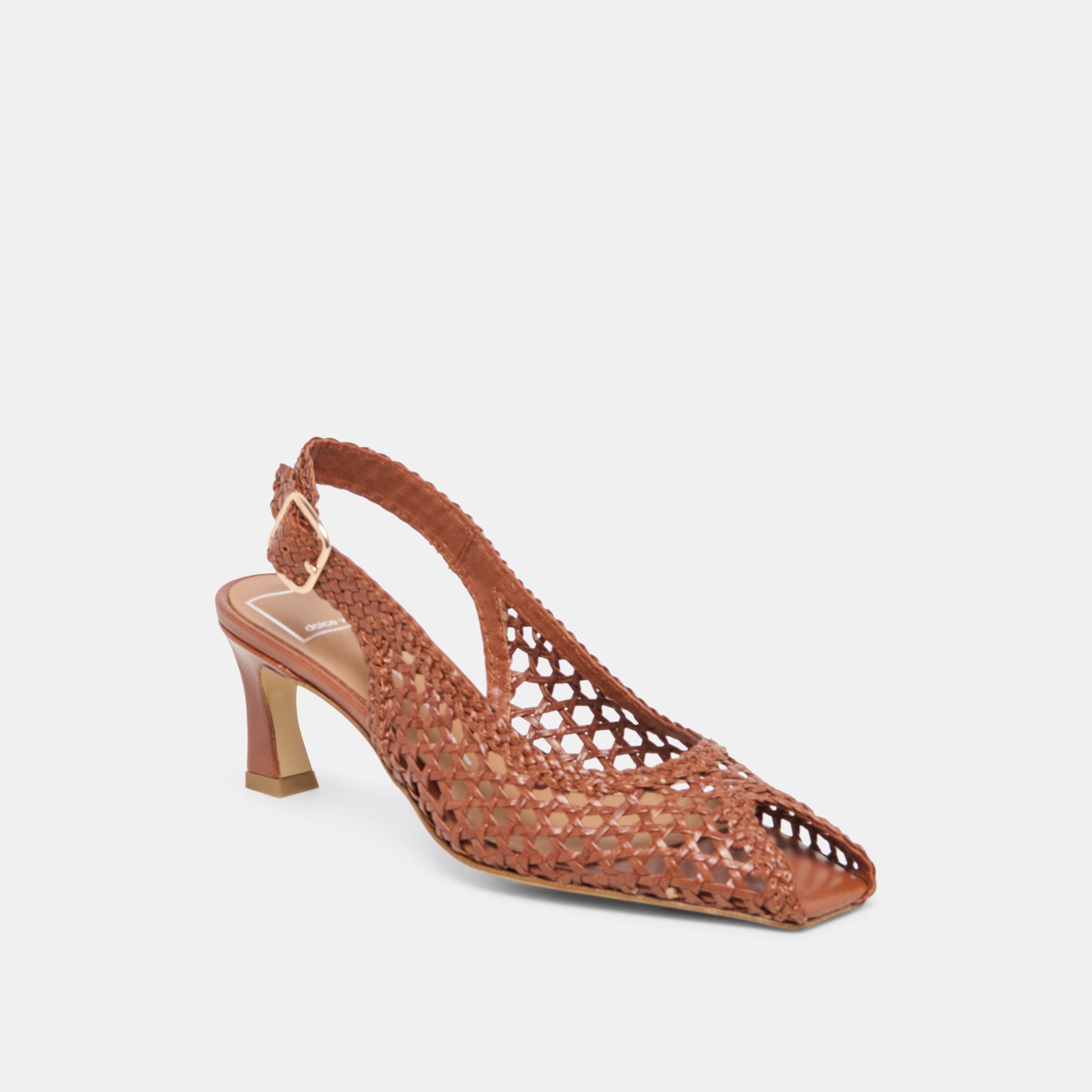 REMLA HEEL TAN WOVEN LEATHER - view 2