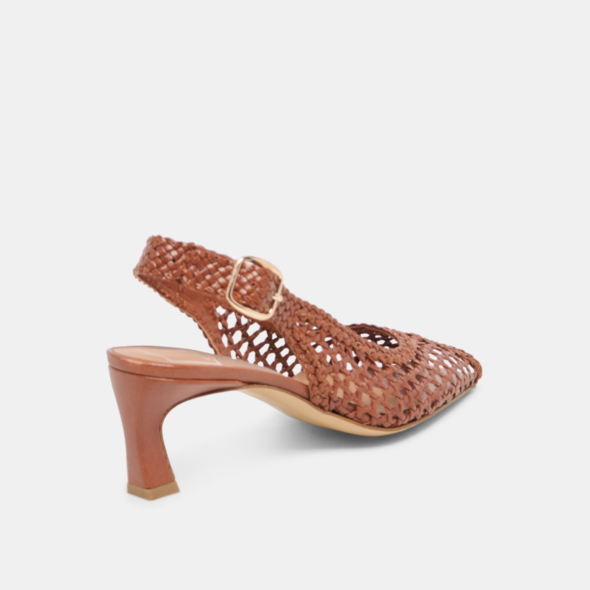REMLA HEEL TAN WOVEN LEATHER - view 3
